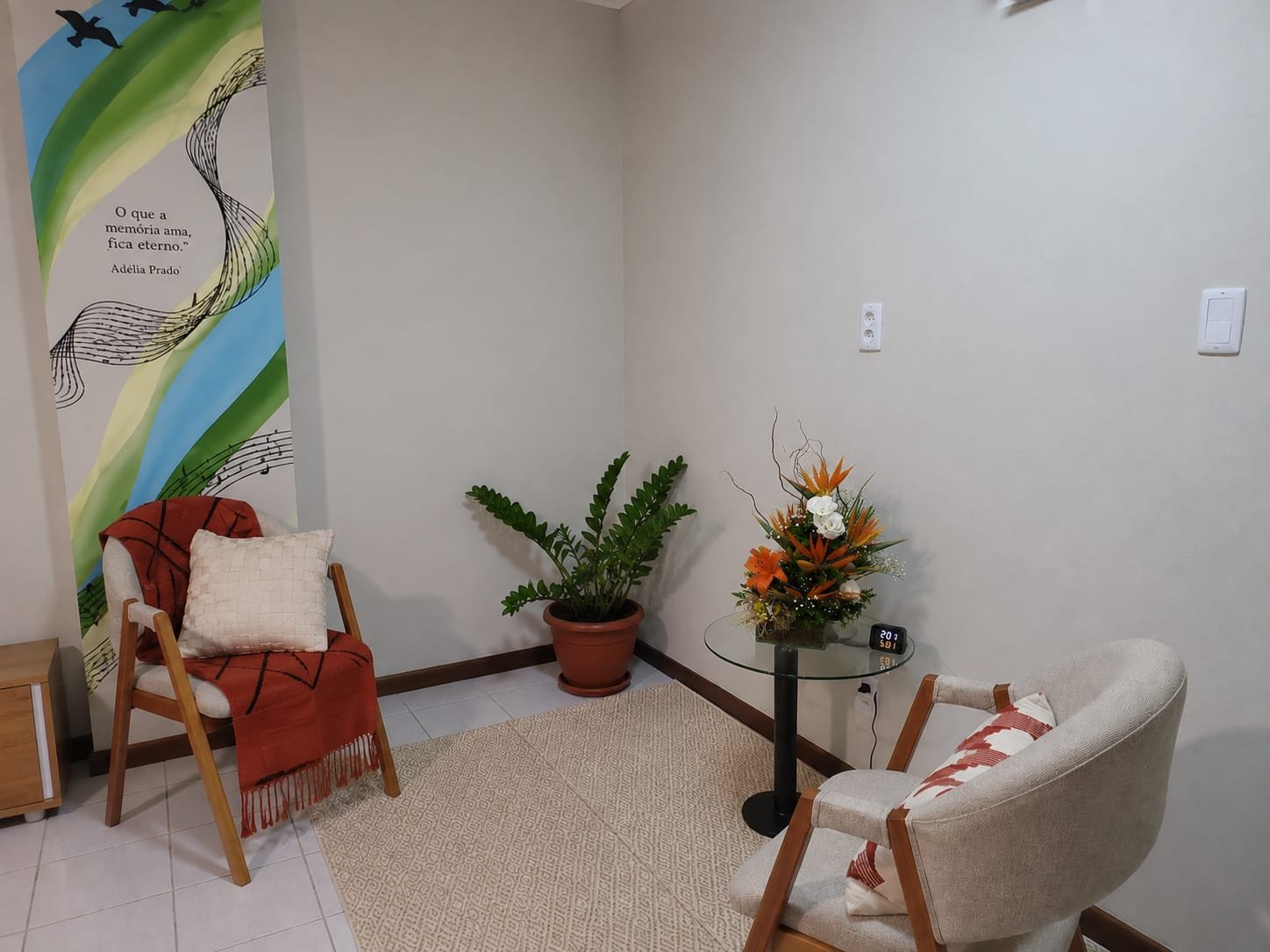 Espaço de atendimento acolhedor